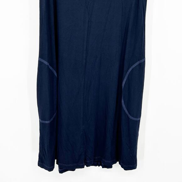 Feel The Piece Terre Jacobs Womens Summer V-Neck Pocket Tank‎ Dress XS/S Navy - Picture 3 of 7